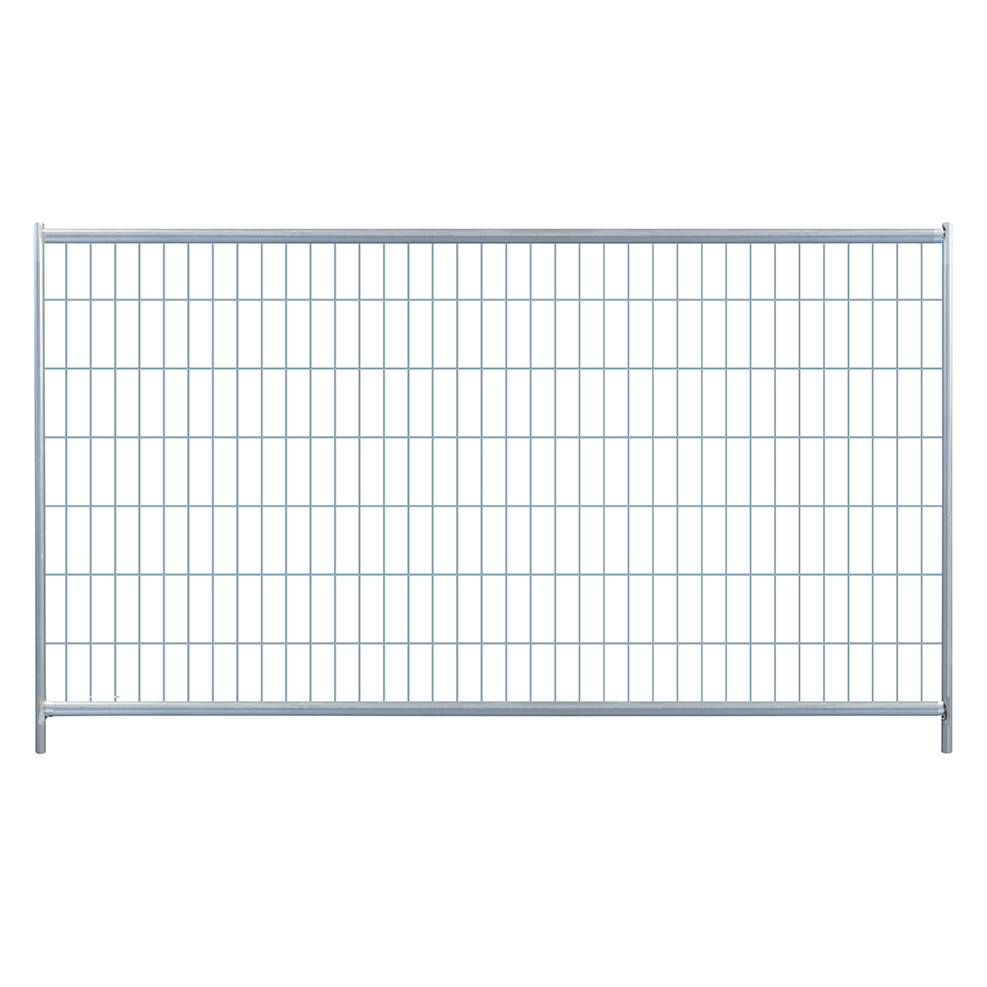 ST standard construction fence standing on a white background, isolated product view