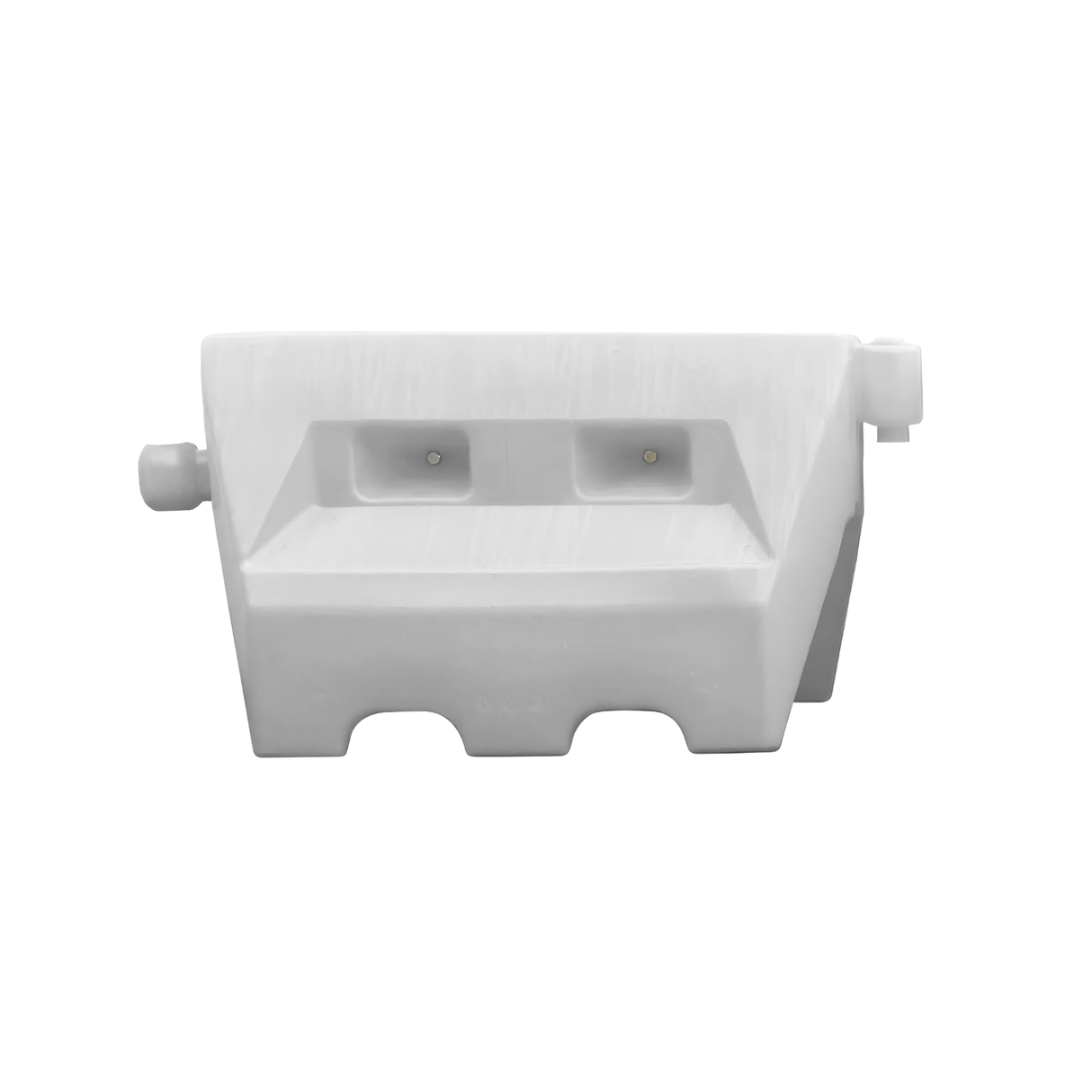 Kunststoff-Fahrbahnteiler - Rot/Weiß