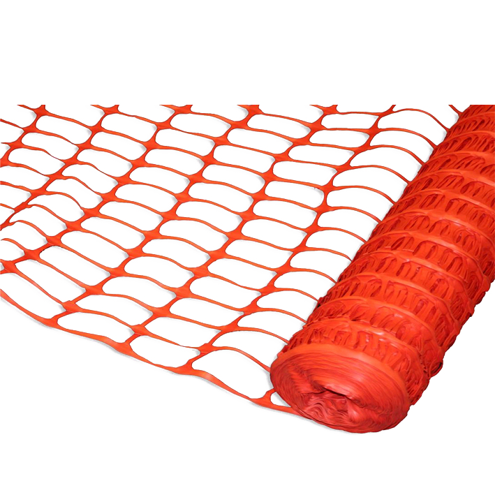 Orange Plastic Site Safety Mesh 1m x 50m