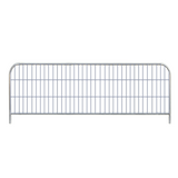 Mesh barrier Low-construction fence standing on a white background, isolated product view