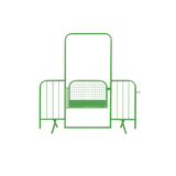 Absperrgitter mit Tür in Farben