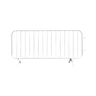 Standard Bar Barrier - Red/White