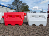 Kunststoff-Fahrbahnteiler - Rot/Weiß
