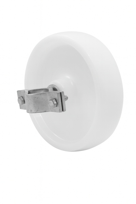 a side view of the gate wheel on a white background