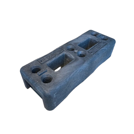 the plastic block 24 kg on a white background
